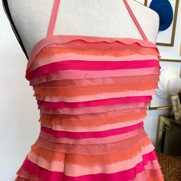 Alice+Olivia Hot Pink Party Dress - Picture 8 of 9